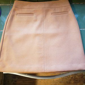 LOFT Brown Above Knee Heavy Lined Skirt